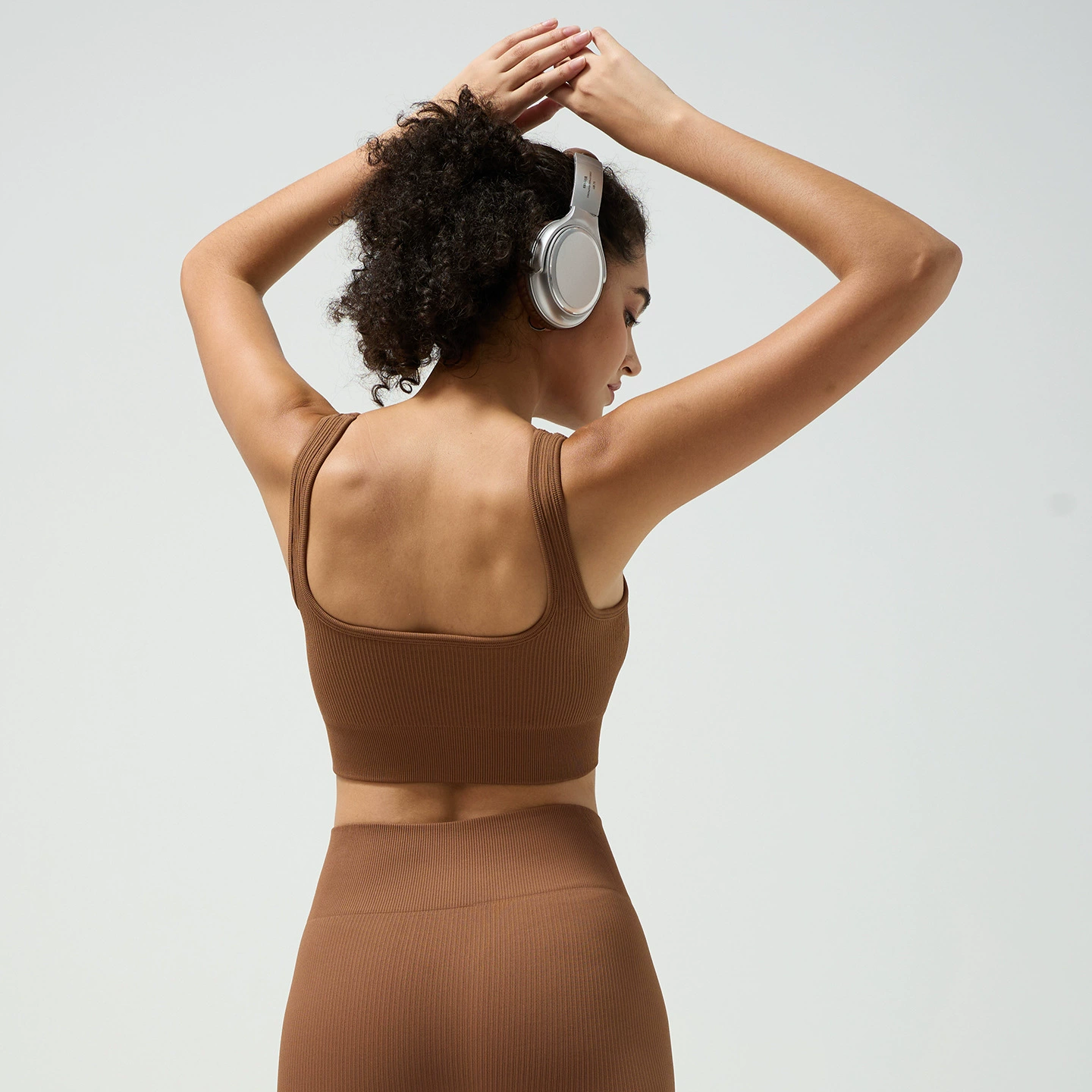 Threaded Fabric Sports Bra